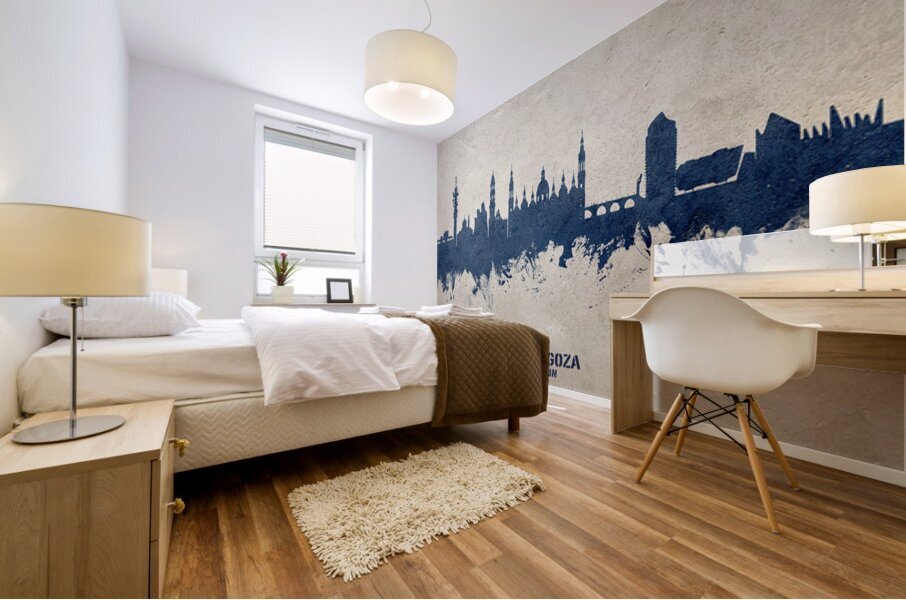 Zaragoza Spain Skyline Mural print