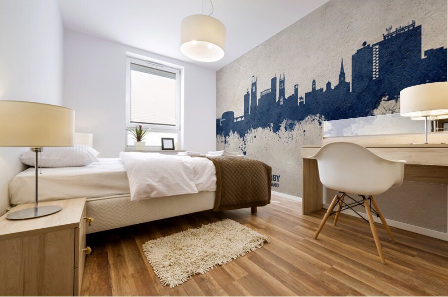 Derby England Skyline Mural print