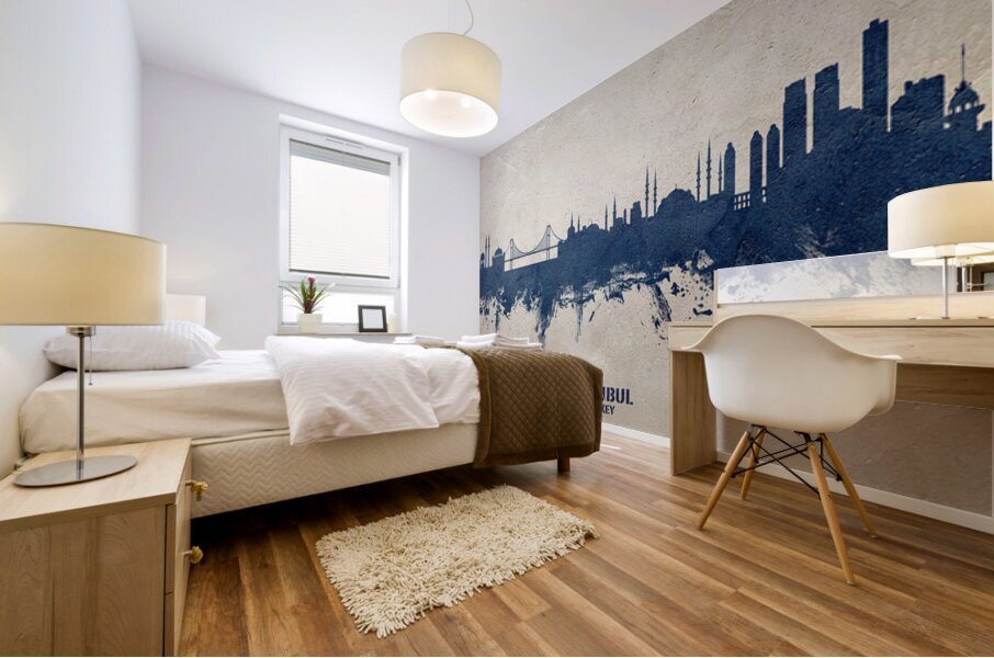 Istanbul Turkey Skyline Mural print