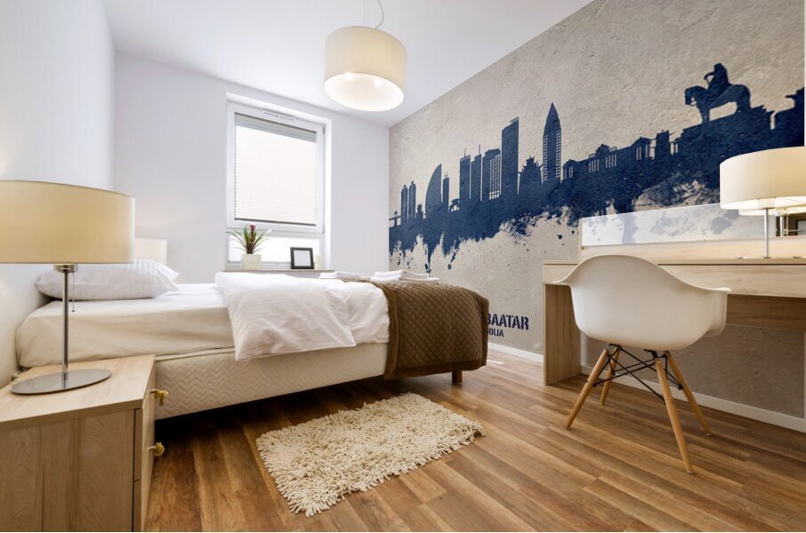 Ulaanbaatar Mongolia Skyline Mural print