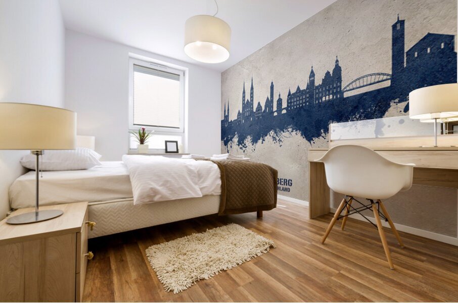 Bamberg Germany Skyline Mural print