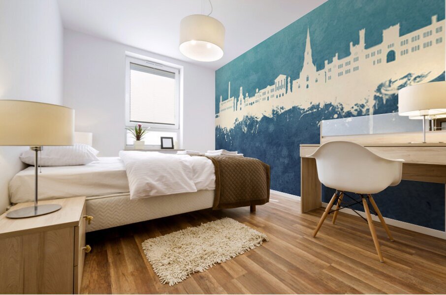Bury England Skyline Mural print