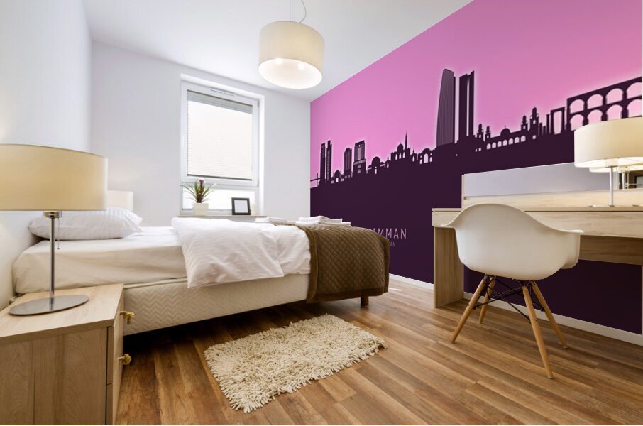Amman Skyline Mural print