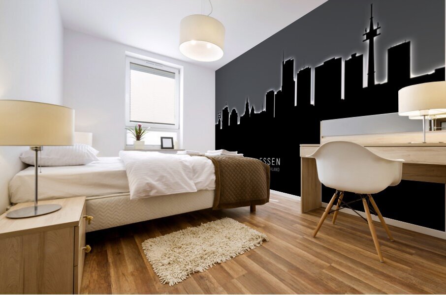 Essen Germany Skyline Mural print