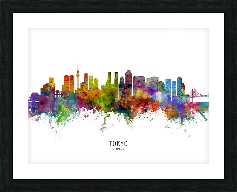 Tokyo Japan Skyline Picture Frame print