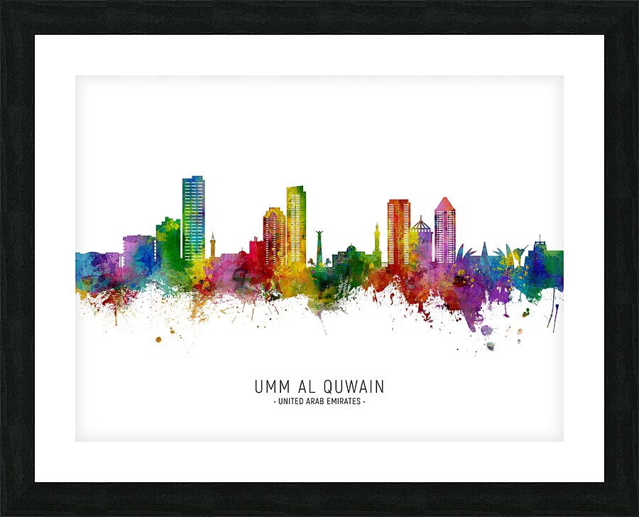 Umm Al Quwain Skyline Picture Frame print