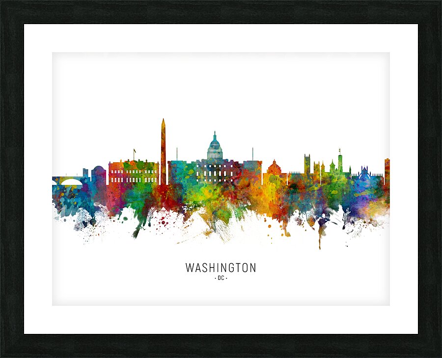 Washington DC Skyline Picture Frame print