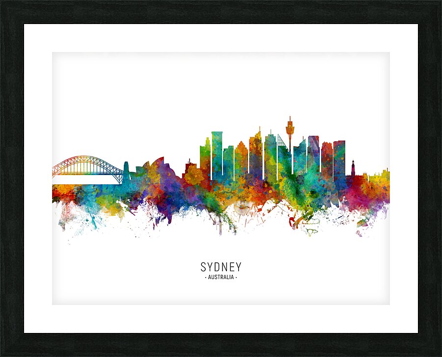 Sydney Australia Skyline Picture Frame print