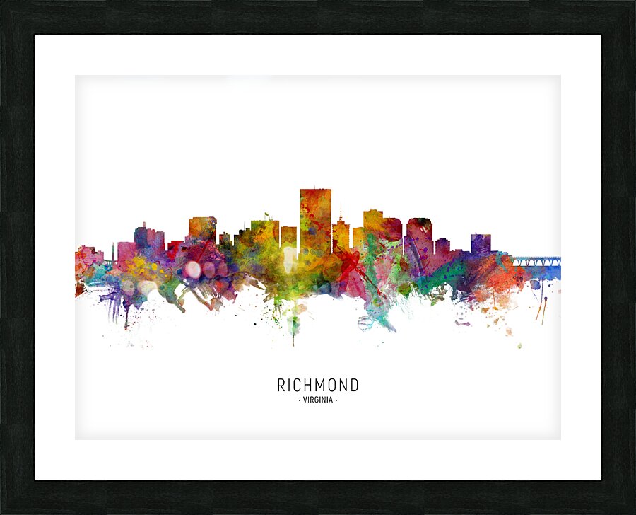 Richmond Virginia Skyline Picture Frame print