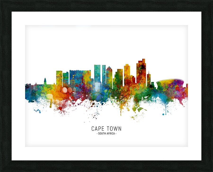 Cape Town South Africa Skyline Picture Frame print