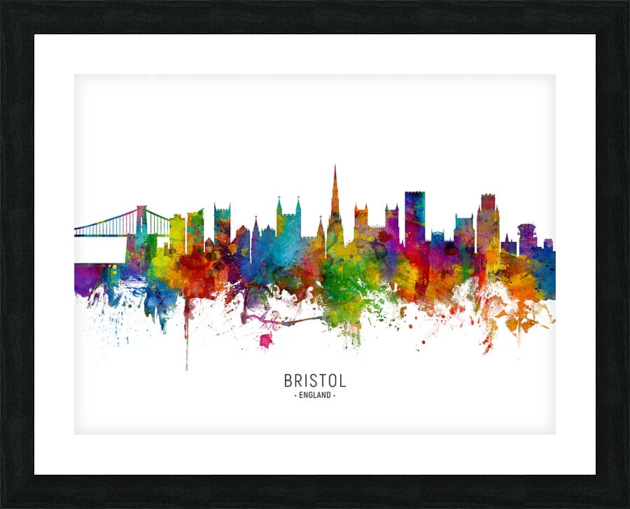 Bristol England Skyline Picture Frame print