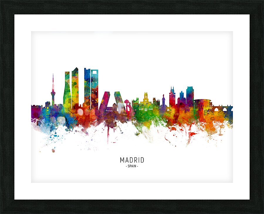 Madrid Spain Skyline Picture Frame print