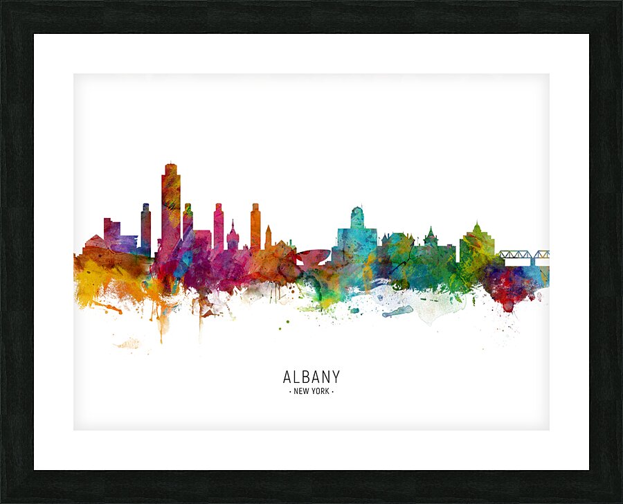 Albany New York Skyline Picture Frame print