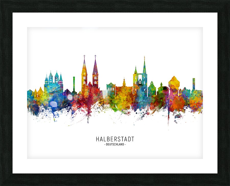 Halberstadt Germany Skyline Picture Frame print