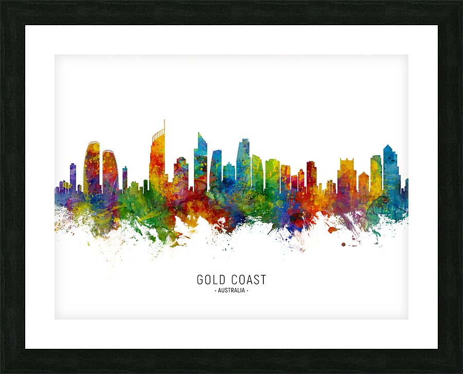 Gold Coast Australia Skyline Picture Frame print