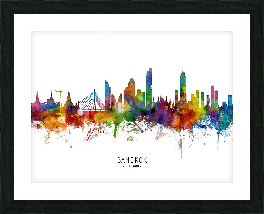Bangkok Thailand Skyline Picture Frame print