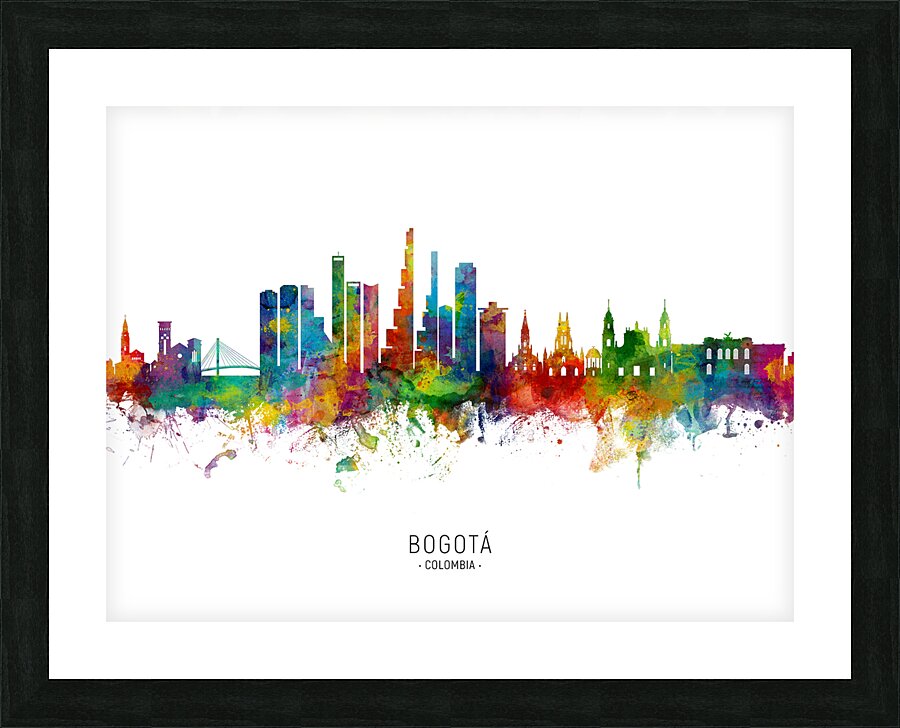Bogota Colombia Skyline Picture Frame print