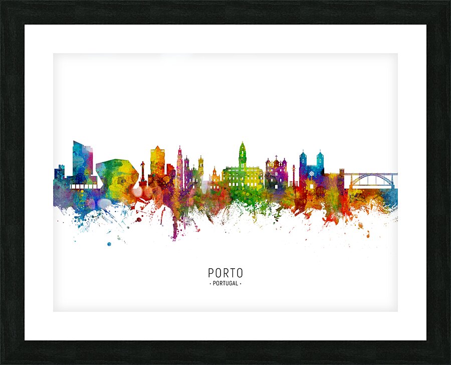 Porto Portugal Skyline Picture Frame print
