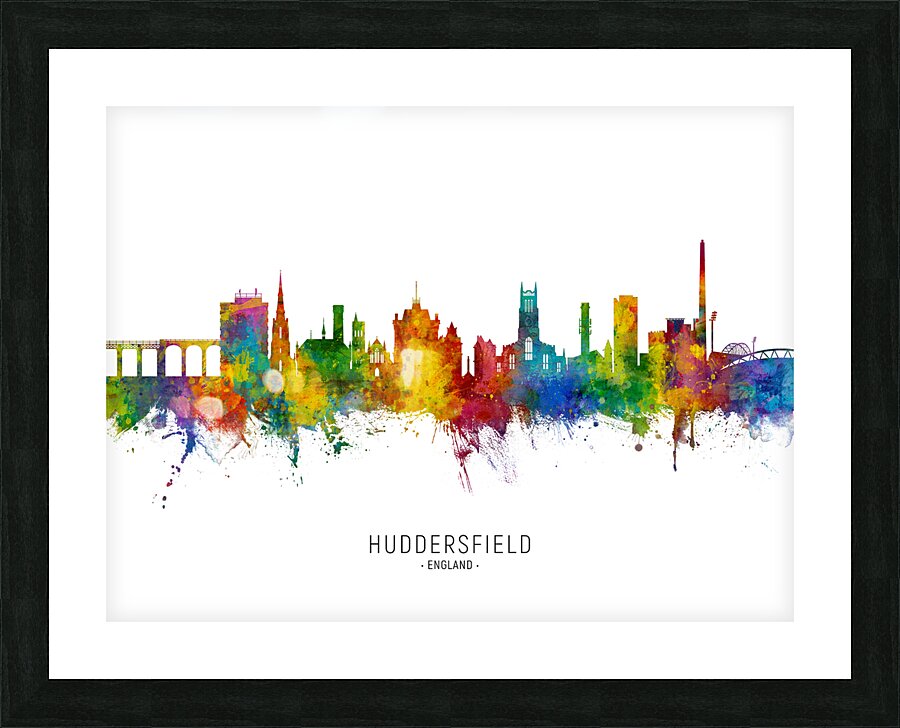 Huddersfield England Skyline Picture Frame print