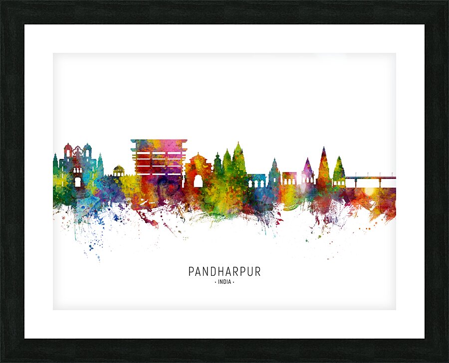 Pandharpur Skyline India Picture Frame print