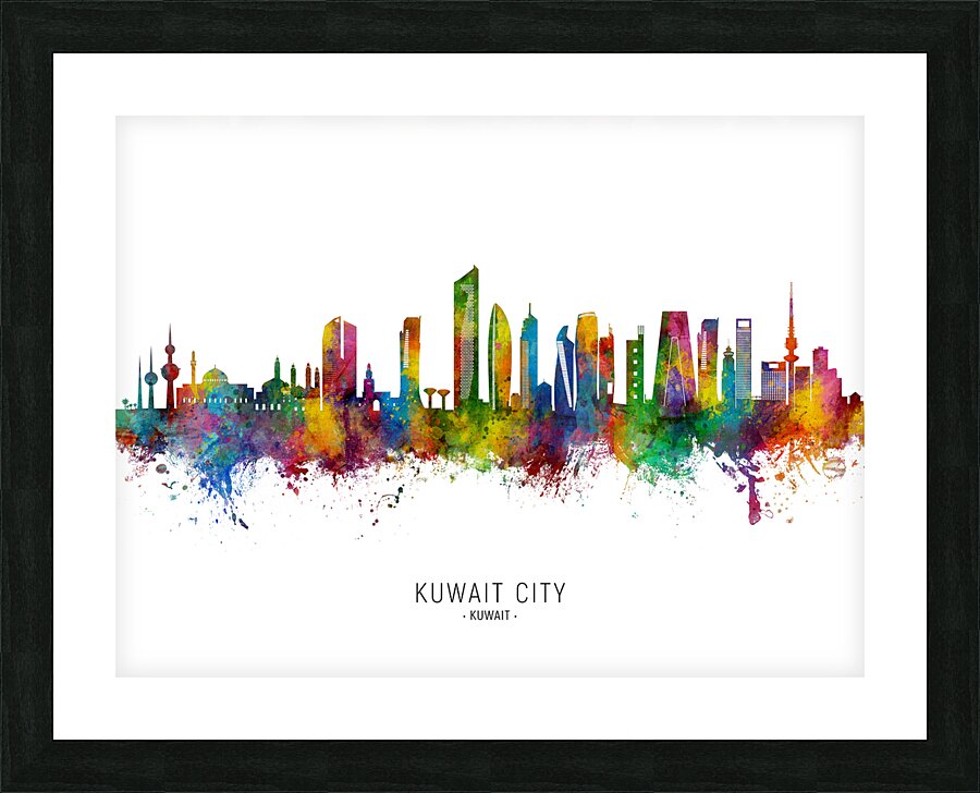 Kuwait City Skyline Picture Frame print