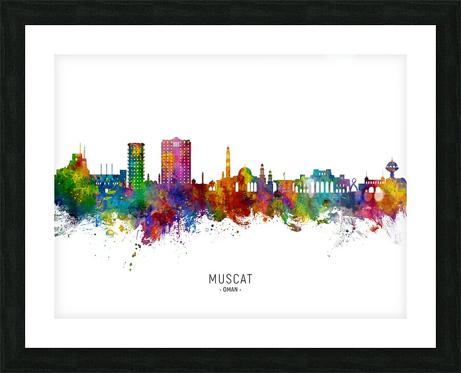 Muscat Oman Skyline Picture Frame print