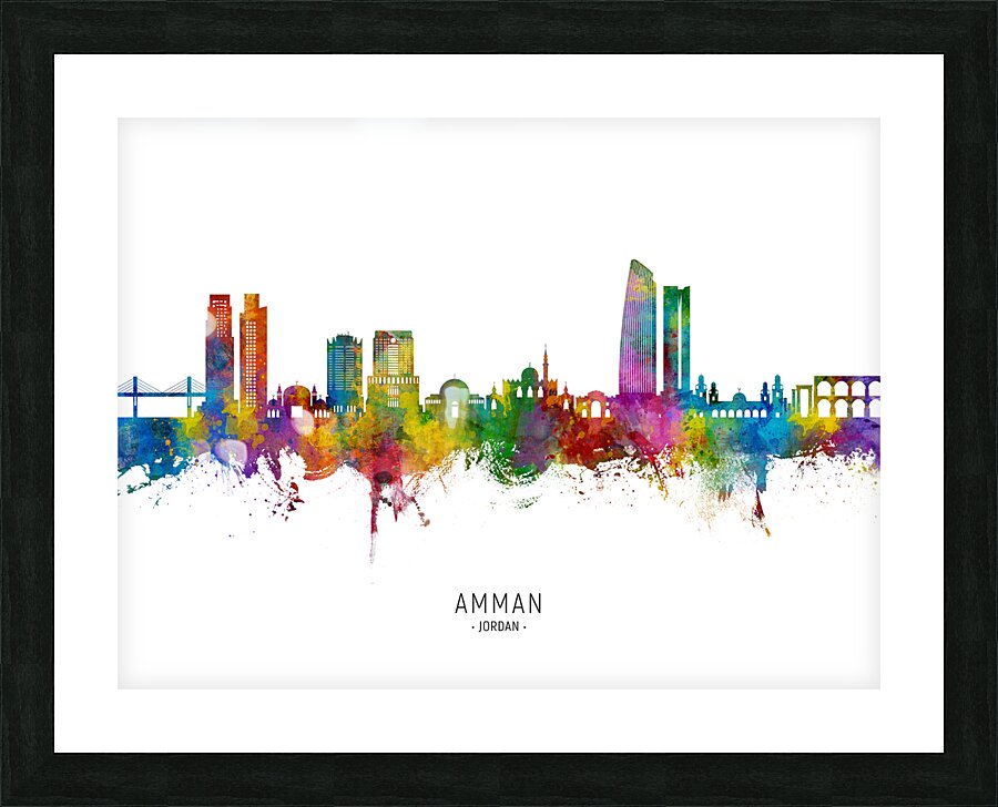Amman Skyline Picture Frame print