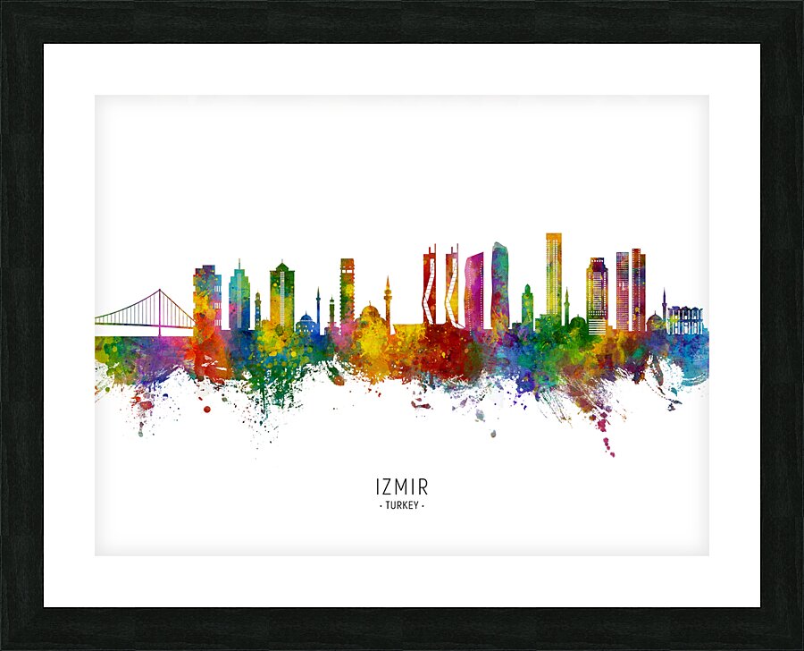 Izmir Turkey Skyline Picture Frame print