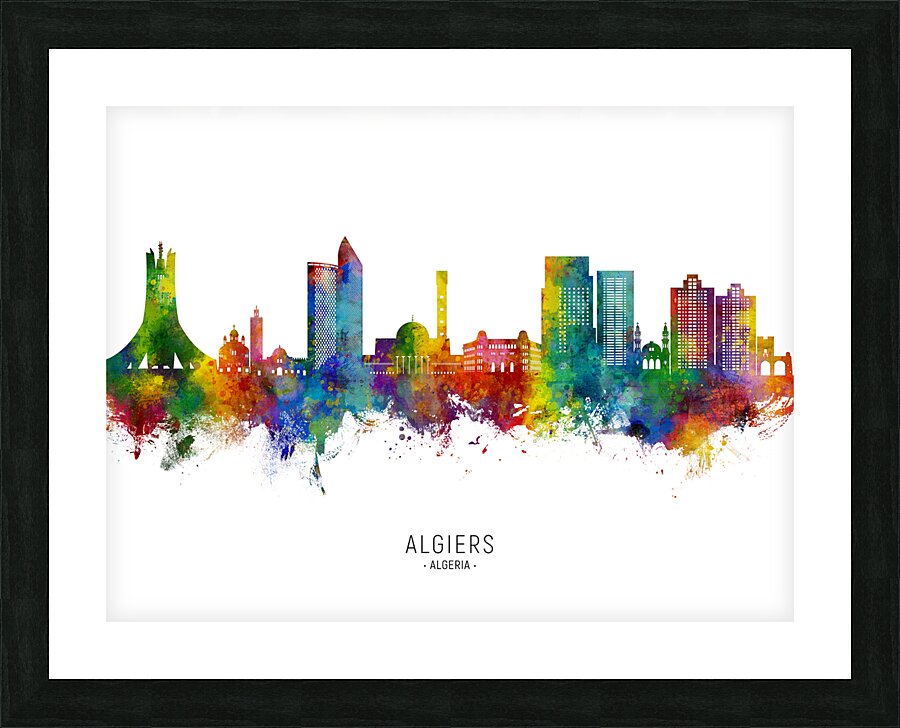 Algiers Algeria Skyline Picture Frame print