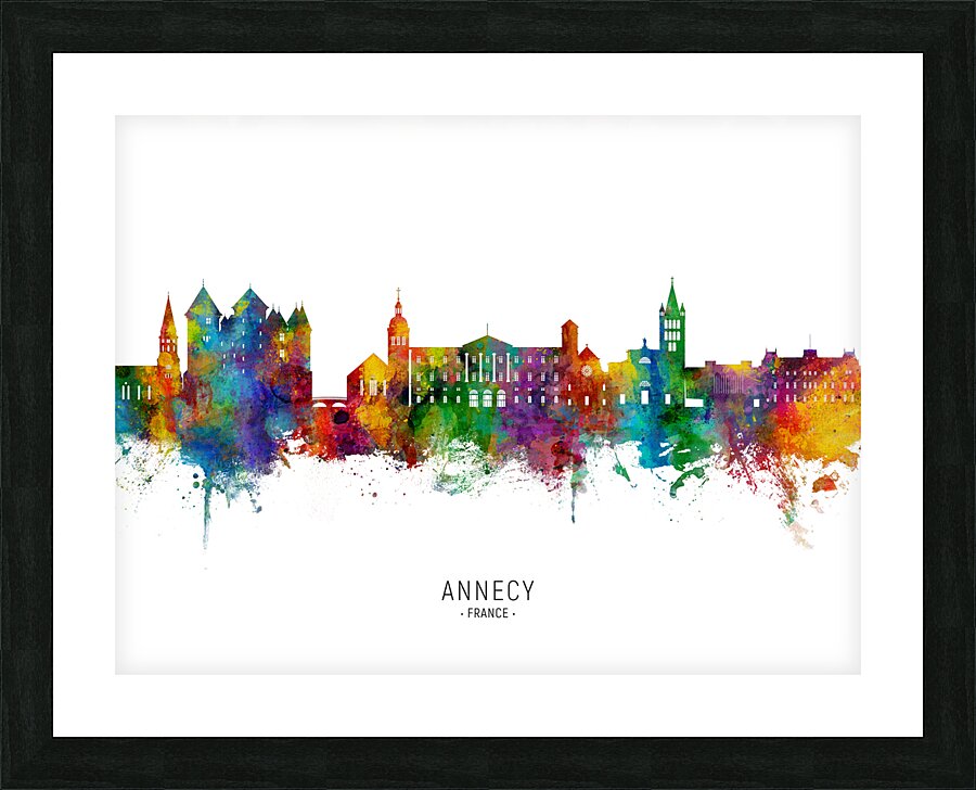 Annecy France Skyline Picture Frame print