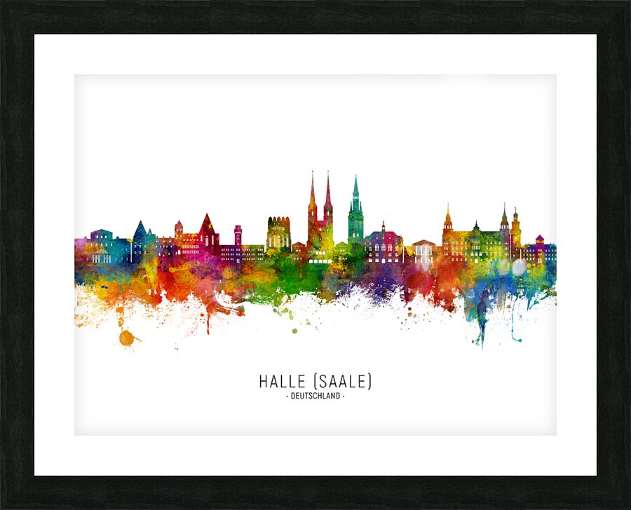 Halle Saale Germany Skyline Picture Frame print