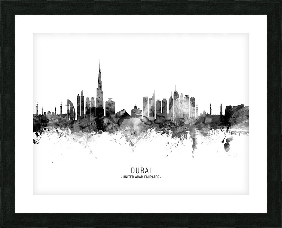 Dubai Skyline Picture Frame print