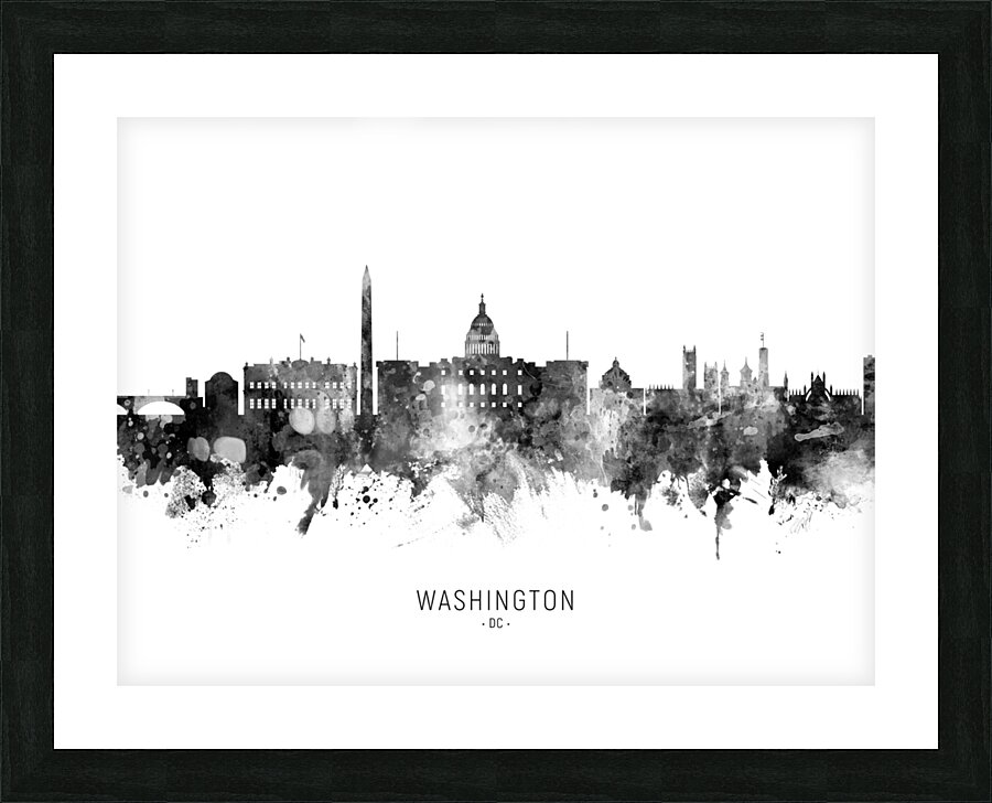 Washington DC Skyline Picture Frame print