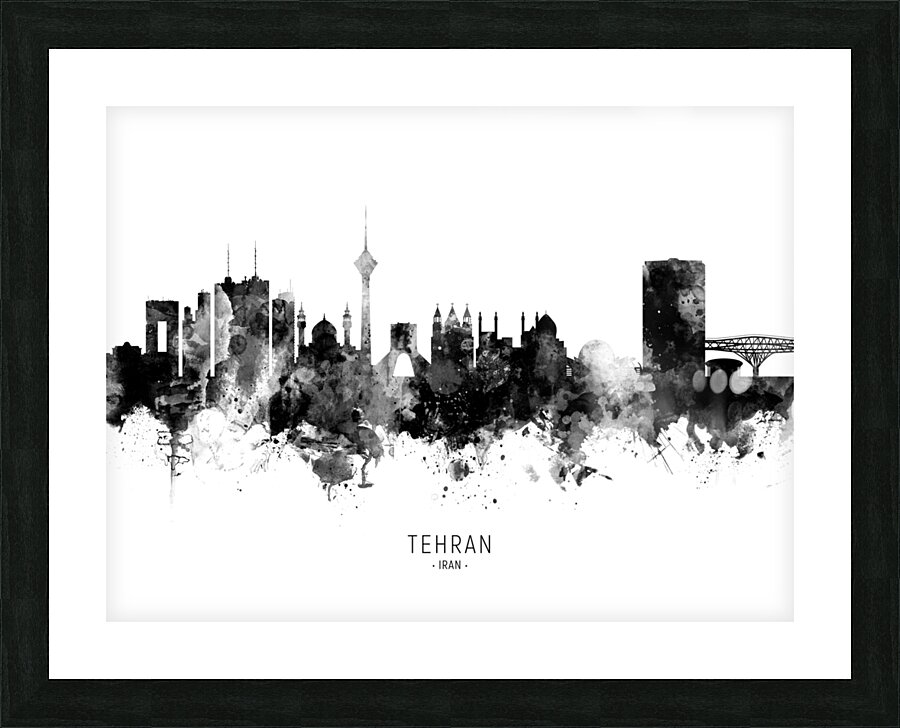 Tehran Iran Skyline Picture Frame print