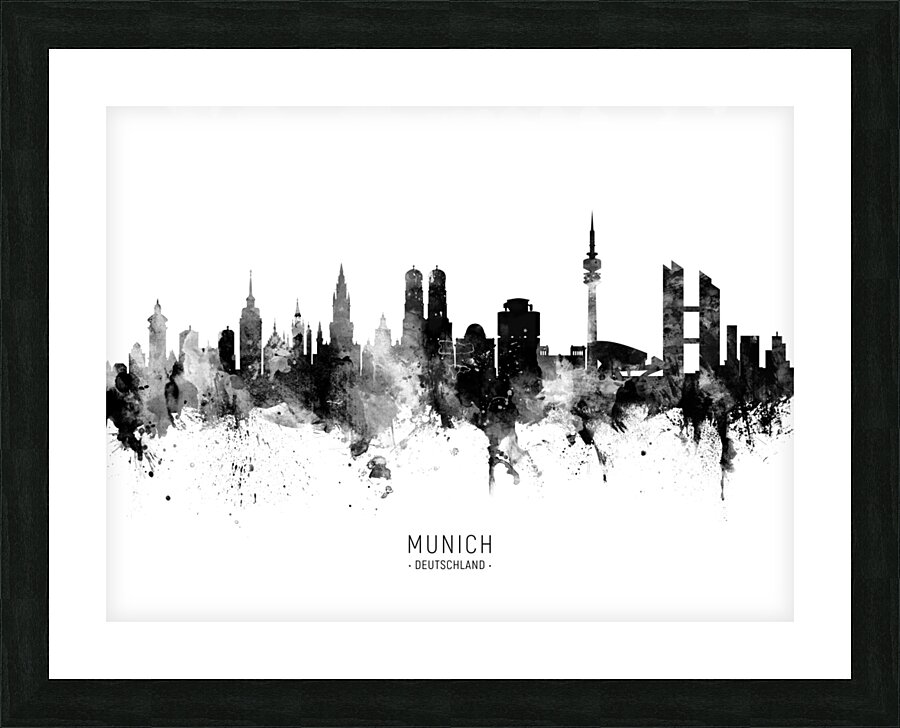 Munich Germany Skyline Picture Frame print