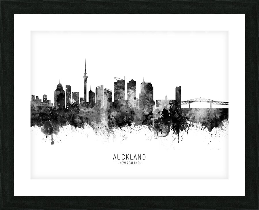 Auckland New Zealand Skyline Picture Frame print