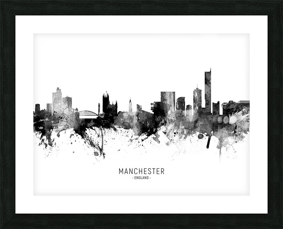 Manchester England Skyline Picture Frame print
