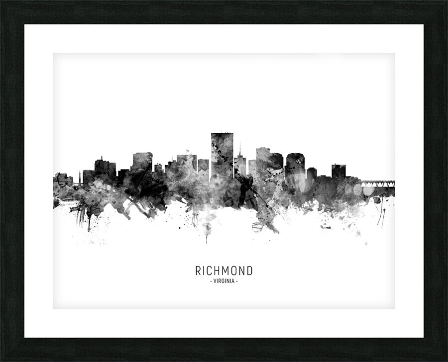Richmond Virginia Skyline Picture Frame print