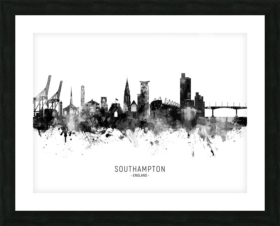 Southampton England Skyline Picture Frame print