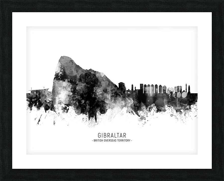 Gibraltar Skyline Picture Frame print