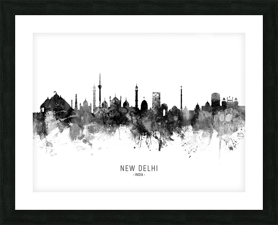 New Delhi India Skyline Picture Frame print