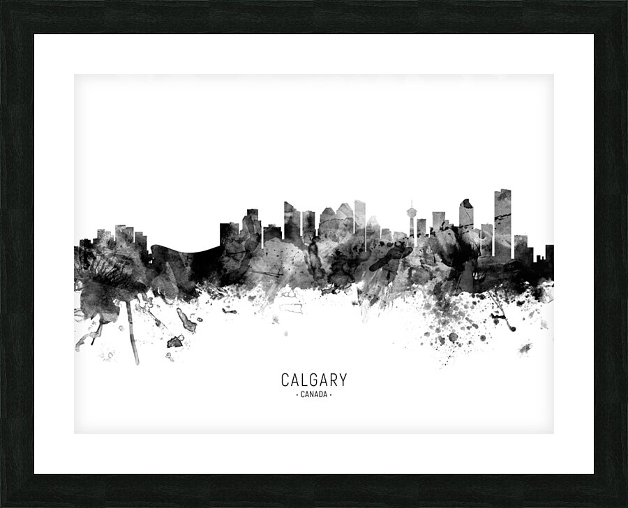 Calgary Canada Skyline Picture Frame print