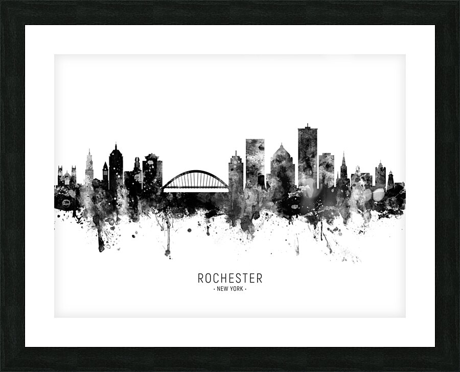 Rochester New York Skyline Picture Frame print