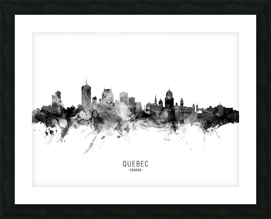 Quebec Canada Skyline Picture Frame print