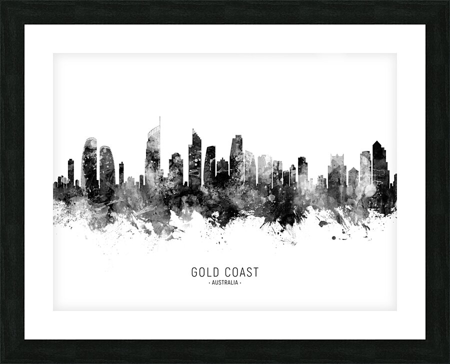 Gold Coast Australia Skyline Picture Frame print