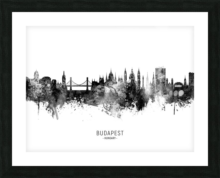 Budapest Hungary Skyline Picture Frame print