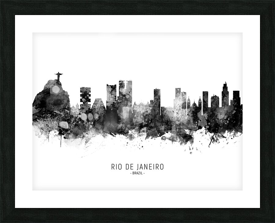 Rio de Janeiro Brazil Skyline Picture Frame print