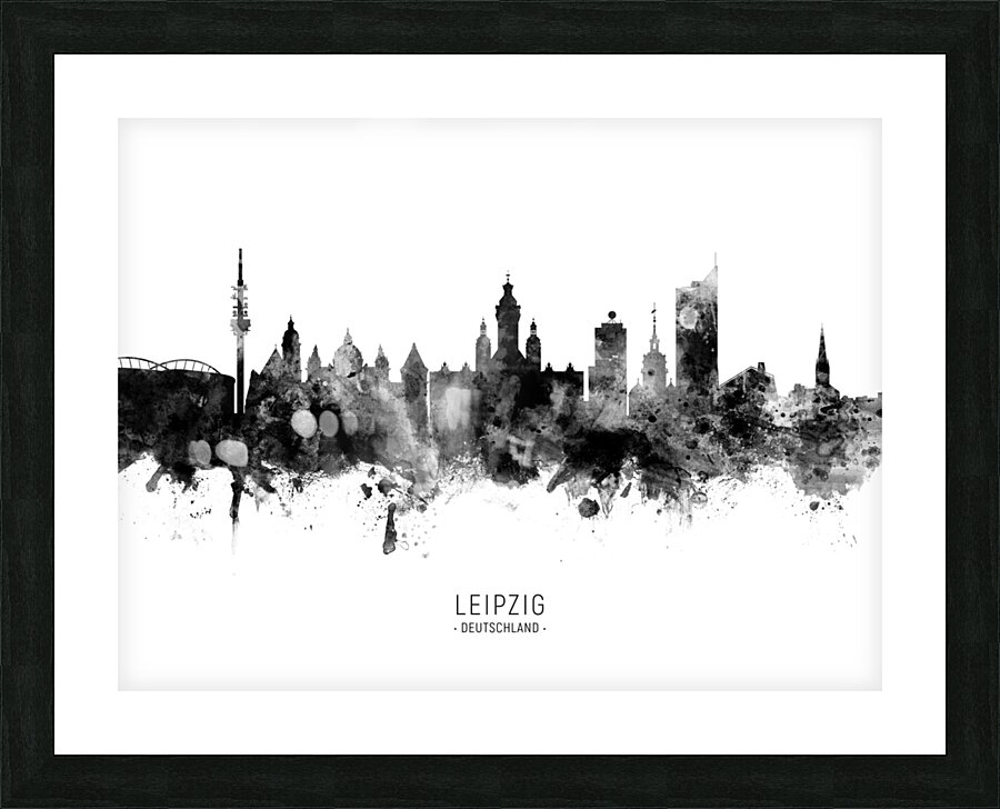 Leipzig Germany Skyline Picture Frame print