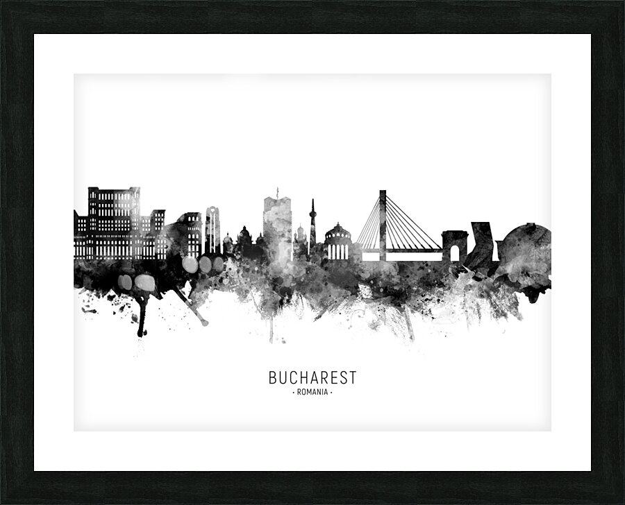 Bucharest Romania Skyline Picture Frame print