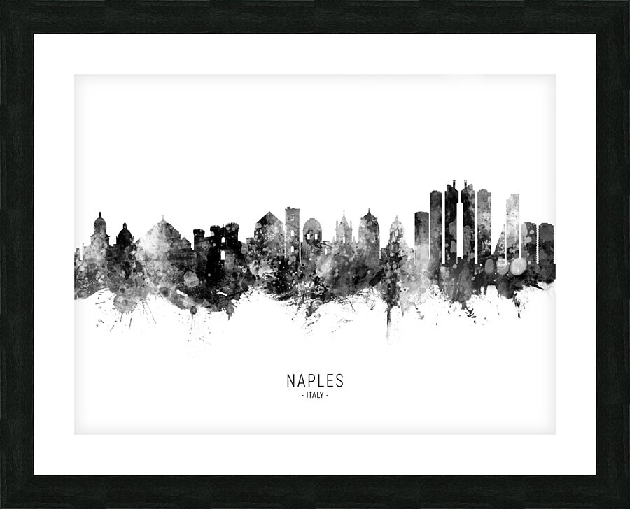 Naples Italy Skyline Picture Frame print